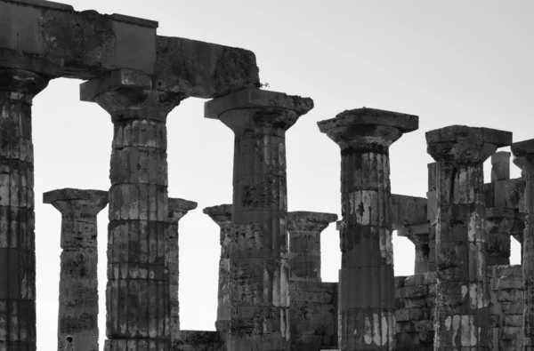 Yunan Hera'nın Tapınak sütunları (409 M.ö.) — Stok fotoğraf