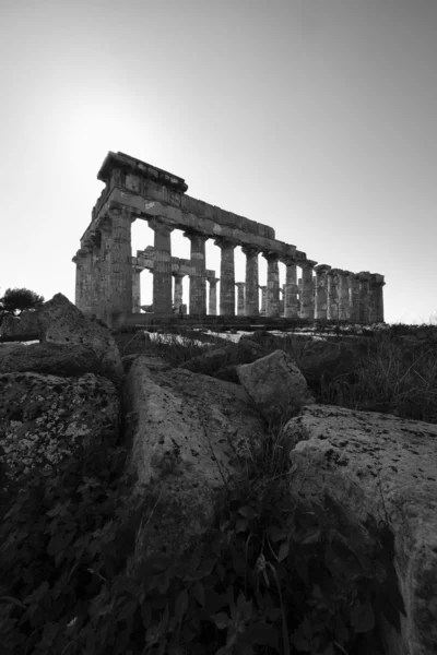 Templo grego de Hera (409 b.C .) — Fotografia de Stock