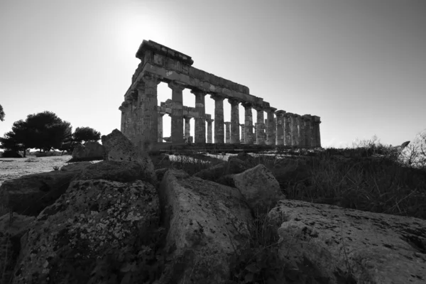 Греческий храм Геры (409 г. до н.э. .) — стоковое фото