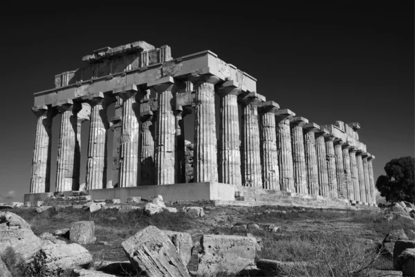 Templo grego de Hera (409 b.C .) — Fotografia de Stock