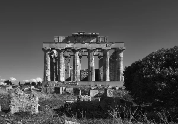 Templo grego de Hera (409 b.C .) — Fotografia de Stock