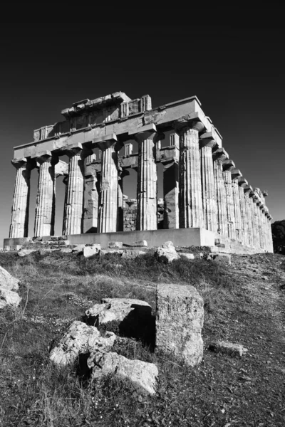 Templo grego de Hera (409 b.C .) — Fotografia de Stock