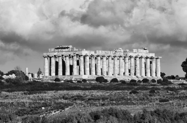 Templo grego de Hera (409 b.C .) — Fotografia de Stock