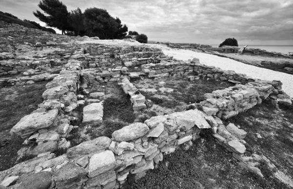 Yunan ev kalıntıları — Stok fotoğraf