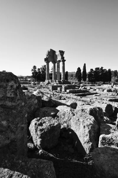 Castore en Polluce tempel (Hera tempel) — Stockfoto