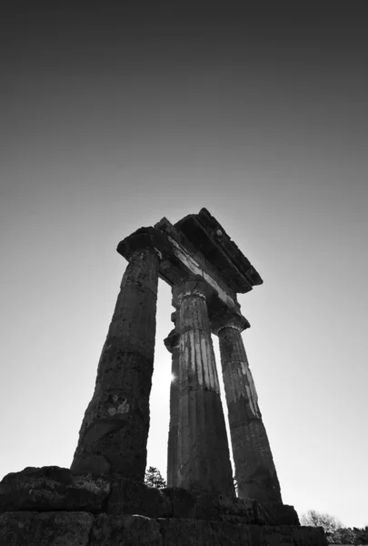 Castore e Polluce Tempio (Tempio di Hera ) — Foto Stock