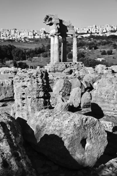 Castore e Polluce Tempio (Tempio di Hera ) — Foto Stock