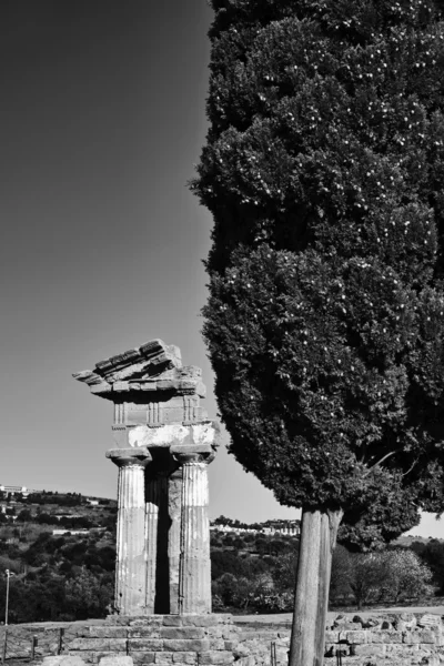 Castore と広場の寺院 (ヘラ神殿) — ストック写真