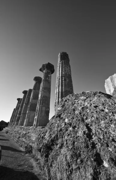 Hercules tempel kolumner — Stockfoto