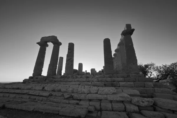 Tempio di Giunone al tramonto — Foto Stock