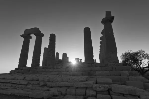 Templo Juno ao pôr do sol — Fotografia de Stock