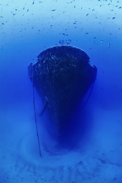 Navio russo afundado naufrágio — Fotografia de Stock