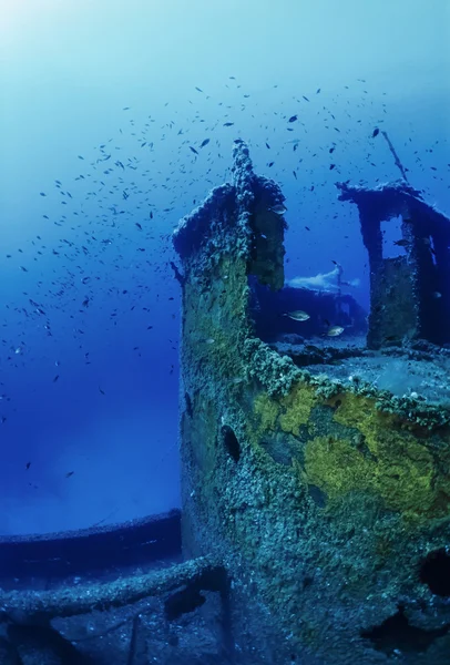 Navio russo afundado naufrágio — Fotografia de Stock