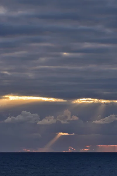 Stormy clouds on the Sicily Channel in winter — Stock Photo, Image