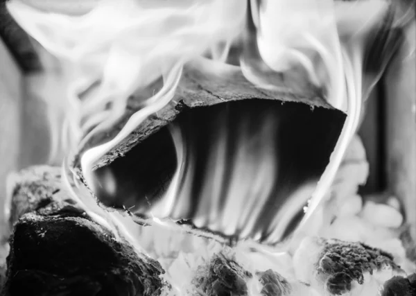 Καυσόξυλα καύση — Φωτογραφία Αρχείου