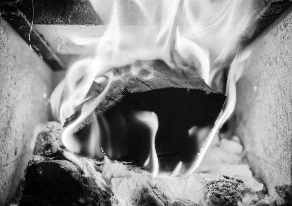 Leña quemada — Foto de Stock