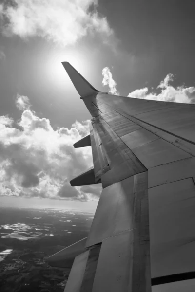 Airplane wing — Stock Photo, Image