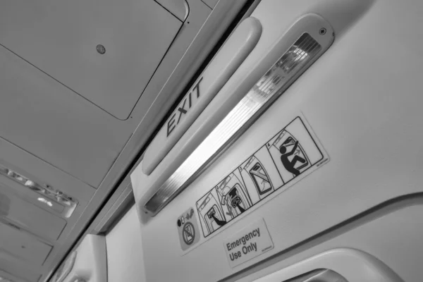 Repülőgép utasterében — Stock Fotó