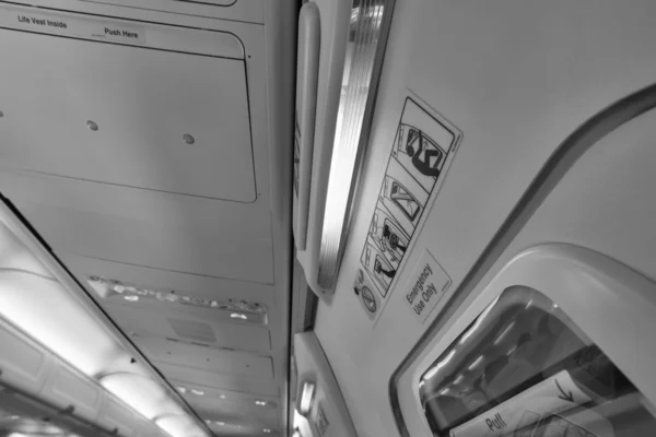 Airplane cabin — Stock Photo, Image