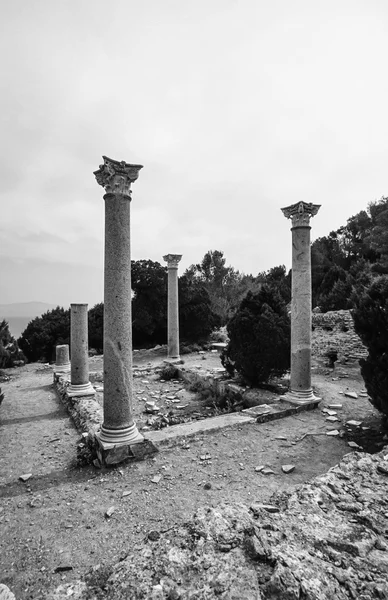 Руины римских домов — стоковое фото