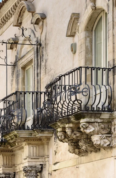 Zacco Palace baroque facade — Stock Photo, Image