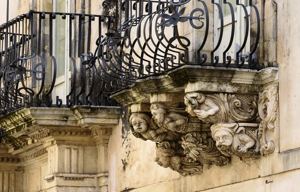 Barokową fasadą pałacu Zacco — Zdjęcie stockowe