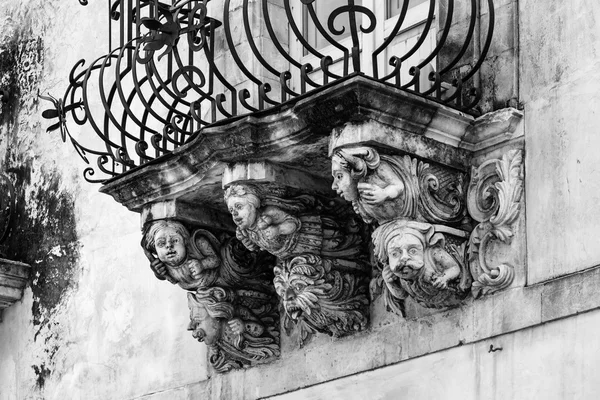 Zacco Palace barokke gevel — Stockfoto