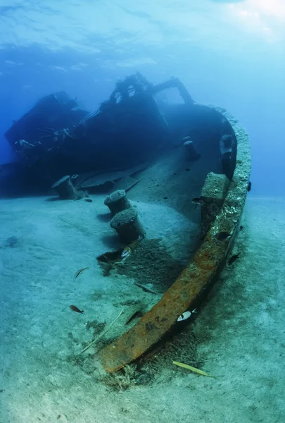 Wrak van de gezonken schip — Stockfoto