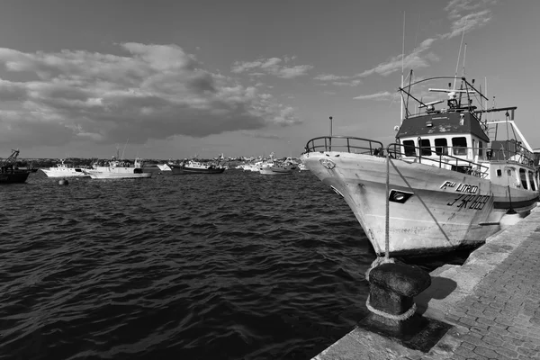 港の木造漁船 — ストック写真