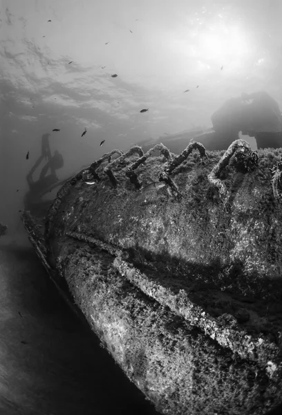 Sunken ship wreck — Stock Photo, Image