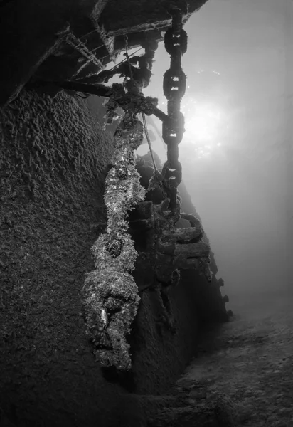 Sunken ship wreck — Stock Photo, Image