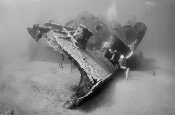 Wrak zatopionego statku — Zdjęcie stockowe