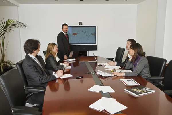 Zakelijke vergadering in functie — Stockfoto
