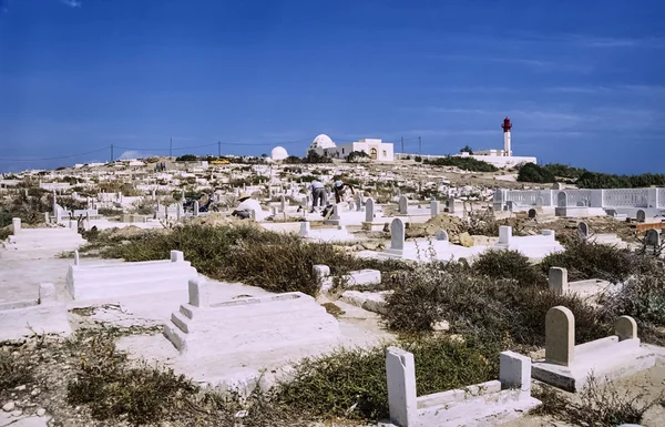 Muslim cemetery in Tunisia — Stock Photo, Image