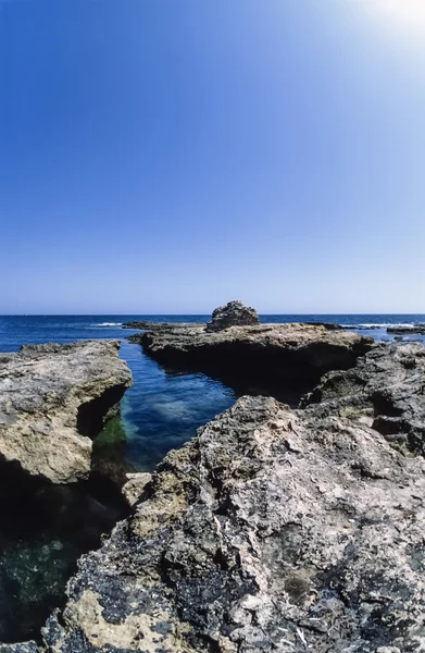 Phoenician-Roman Port ruins — Stock Photo, Image