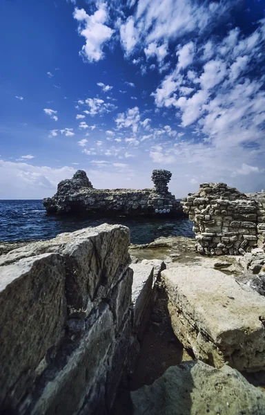 Ruínas do porto fenício-romano — Fotografia de Stock