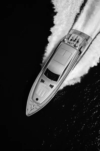 Vista aerea di yacht di lusso — Foto Stock