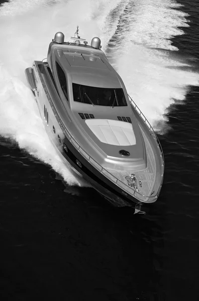 Vue aérienne du yacht de luxe — Photo