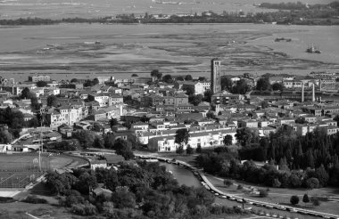 Murano Adası ve Venedik lagoon