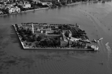 San Lazzaro degli Armeni Adası ve Venedik lagoon