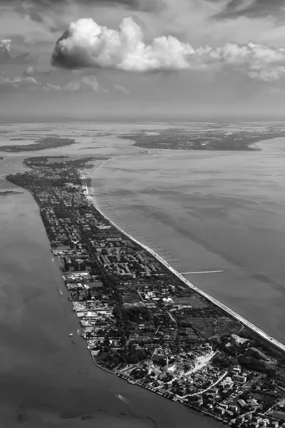 Αεροφωτογραφία της Βενετικής Λιμνοθάλασσας — Φωτογραφία Αρχείου