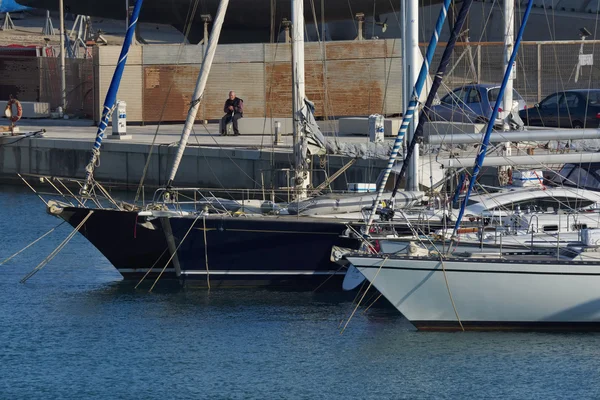 Luxury yachts in the marina — Stock Photo, Image