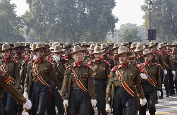 Militärparade zum Unabhängigkeitstag in Indien — Stockfoto