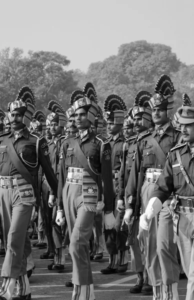 Military parade for Indipendence Day in India — Stock Photo, Image