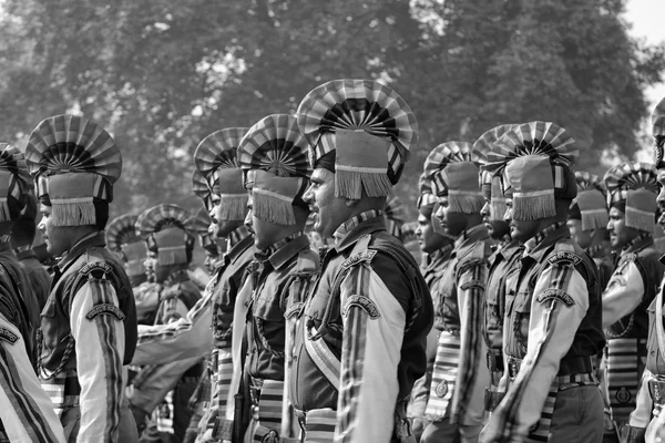 Militaire parade voor Indipendence Day in India — Stockfoto