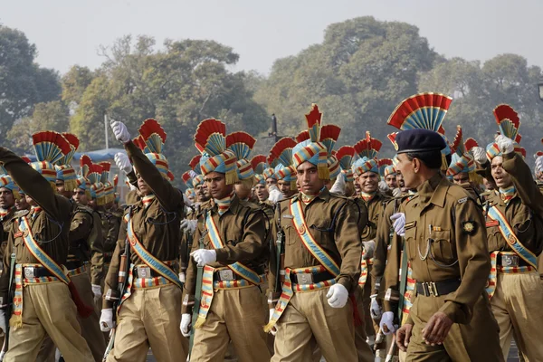 Sfilata militare per il giorno dell'indipendenza in India — Foto Stock