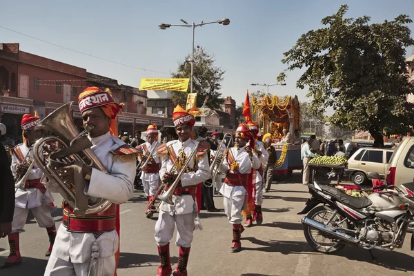 Религиозный парад в Индии — стоковое фото