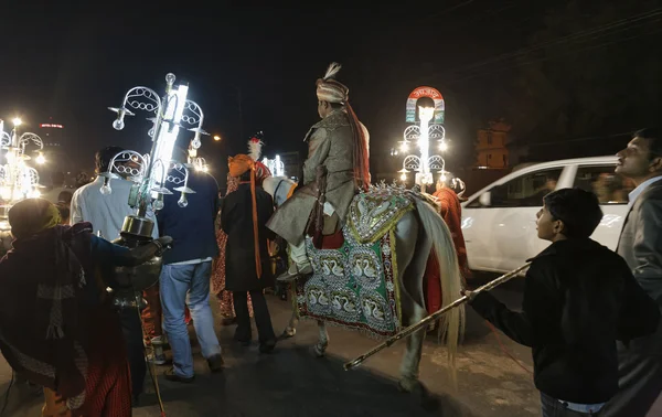 Індійські весільні вночі — стокове фото