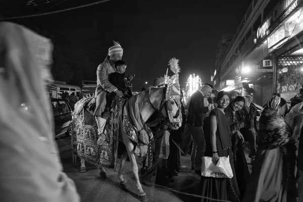 Indická svatba v noci — Stock fotografie