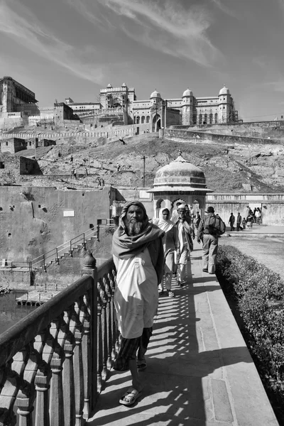 Indianer im Bernstein-Fort — Stockfoto